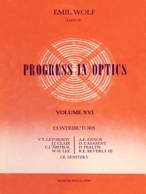 cover image of Progress in Optics